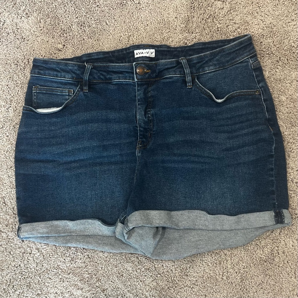 Ava & Viv Cuffed Jean Shorts